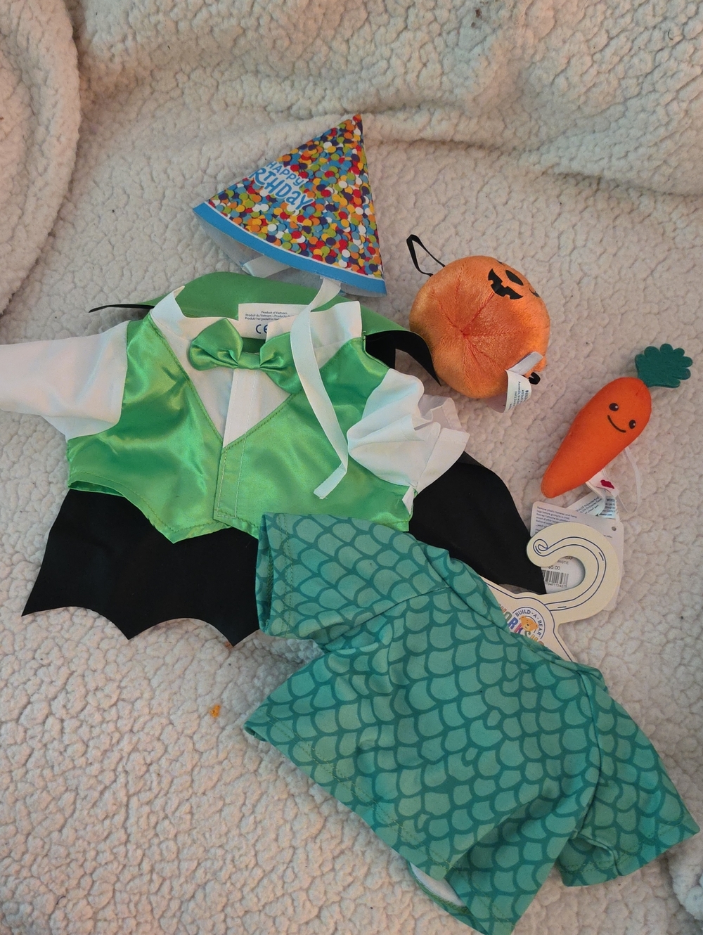 Build a bear clothing and accessory lot